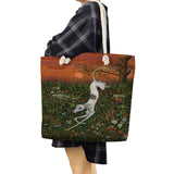 Dalmatians Graphic Women Shoulder Bags Portable Cat Dog Print Shopping Bags