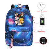 Demon Slayer Manga Backpack Sports Grocery Climbing Bag