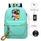 Demon Slayer Manga Backpack Sports Grocery Climbing Bag