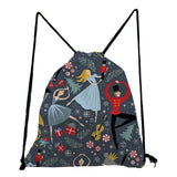 Outdoor Ballet Art Girl Print Backpack for Students