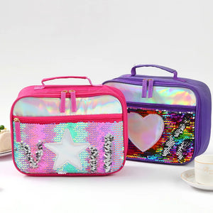 Sequin Insulation Lunch Bag for Kids