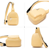 Outdoor Travel Messenger Bag PU Leather Crossbody Bag Women