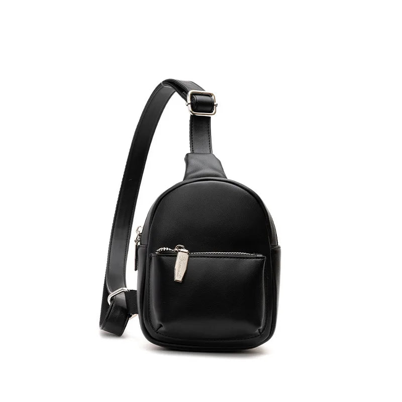 Outdoor Travel Messenger Bag PU Leather Crossbody Bag Women