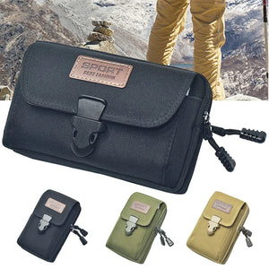 Outdoor Sport Phone Purse Casual Fanny Leather Belt Travel Male Bum Cell Waist