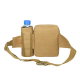 Tactical Waist Pack with Water Bottle Holder Waterproof 800D Belt Bum Bag