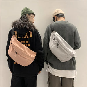 Canvas Fanny Pack Waist Bag Multi-Functional Chest Bags