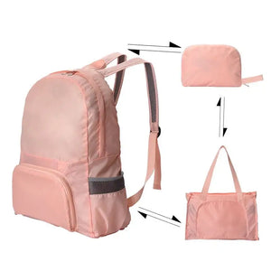 Waterproof Shoulder Travel Handbag Foldable Dual-use Bag