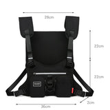 Tactical Chest Bag Phone Pack Unisex Hip Hop Vest Streetwear Bag