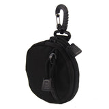 Tactical Round Key Case Storage Bag Hook Zipper Key Case