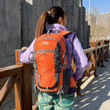 Waterproof Travel Backpack 40L for Men Women, Outdoor Camping Hiking Rucksack