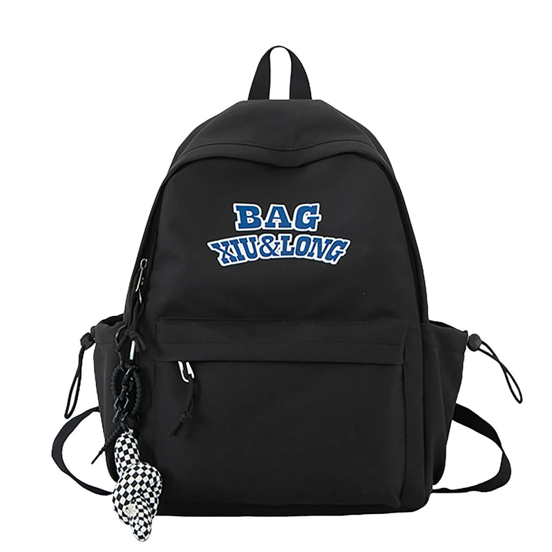 Nylon Backpack Women's Large Capacity Schoolbag Mochila