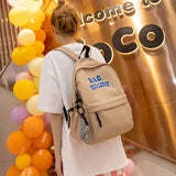 Nylon Backpack Women's Large Capacity Schoolbag Mochila