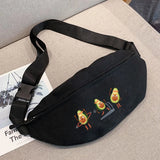 Avocado Pattern Waist Pack for Men, Shoulder Bag for Running