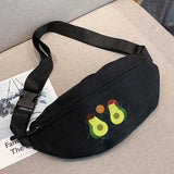 Avocado Pattern Waist Pack for Men, Shoulder Bag for Running