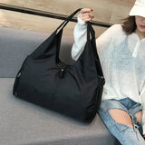 Waterproof Nylon Gym Bag with Shoe Compartment