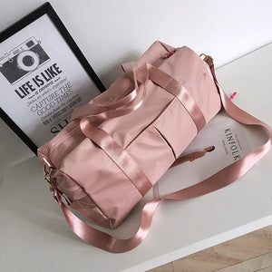 Waterproof Gym Bag with Shoe Compartment for Men and Women