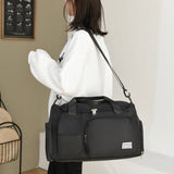 Waterproof Oxford Gym Bag with Shoes Compartment