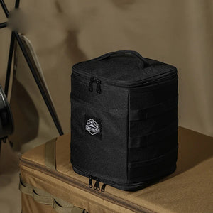 Outdoor Camping Equipment Kit with Stove, Gas Tank, Tableware, Storage Bag