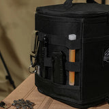 Outdoor Camping Equipment Kit with Stove, Gas Tank, Tableware, Storage Bag