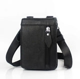 Retro Cowhide Waist Bag for Men - Small Phone Belt Bag