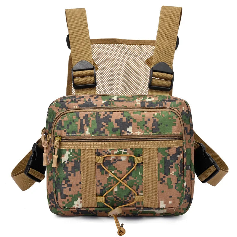 Tactical Chest Bag Running Vest Camouflage Sports Backpack