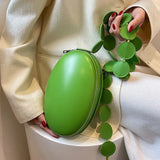 Egg Shape Circular Shoulder Bag Crossbody Messenger Bags for Women Ladies