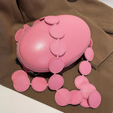 Egg Shape Circular Shoulder Bag Crossbody Messenger Bags for Women Ladies
