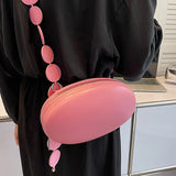 Egg Shape Shoulder Bag Women Circular Crossbody Messenger Handbag Purse Bolsas