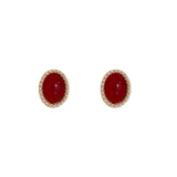 Metal Pearl Earrings Studs European American Style