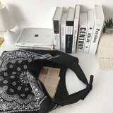 Large Paisley Printing Slouch Bag Women Casual Shopper Bag
