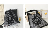 Large Paisley Printing Slouch Bag Women Casual Shopper Bag