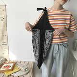 Large Paisley Printing Slouch Bag Women Casual Shopper Bag