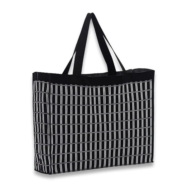 Large Casual Crochet Tote Bag Oversized Capacity Beach Woven Square Weekender