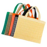 Large Casual Crochet Tote Bag Oversized Capacity Beach Woven Square Weekender