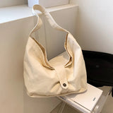 Oversized Female Casual Canvas Slouchy Shoulder Bag