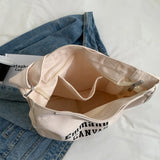 Large Canvas Slouchy Sling Shoulder Bag
