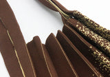 Fem. Knitted Pleated Graffiti Bag Big Capacity Portable Shopping Pouch
