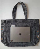90s Y2K Style Embroidery Tote Bag Hip Hop School Laptop Work Overnight Bag