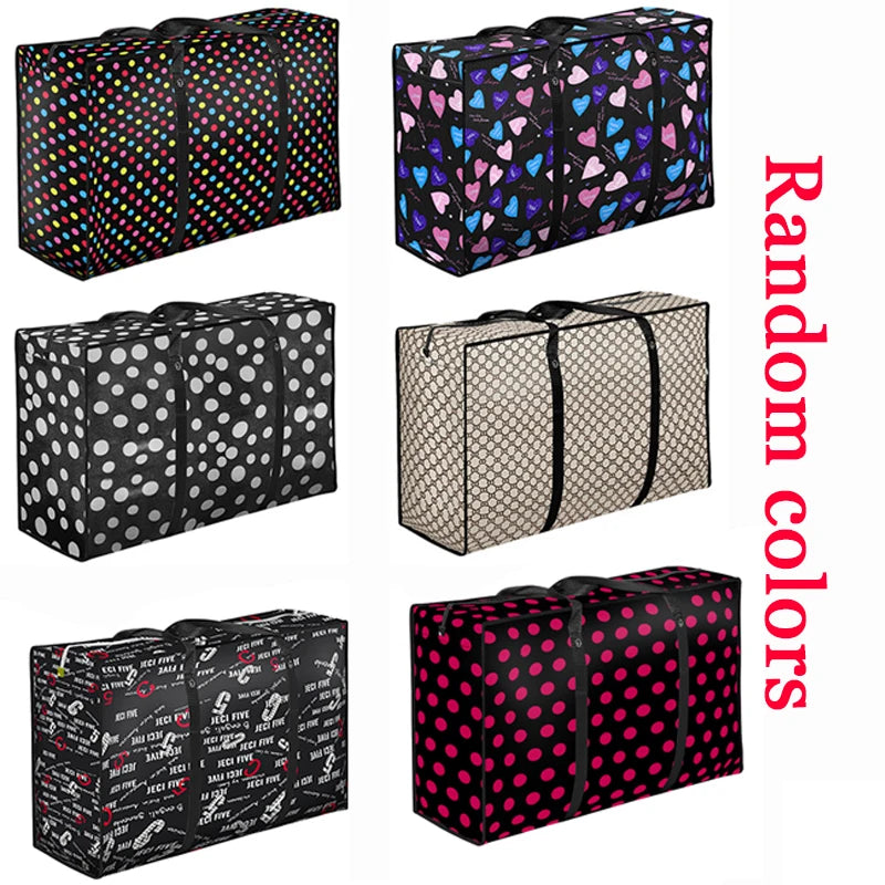 Oversized Duffle Bag Moving House Woven Big Travel Bag Quilt Clothes Sorting Bag