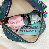 Owl Elephant Print Crossbody Bag Harajuku Travel Students