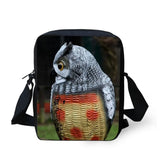 Kids Boy Owl Print Diagonal Bag Cross-body Shoulder Bag