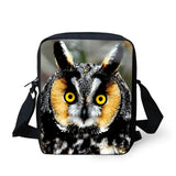 Kids Boy Owl Print Diagonal Bag Cross-body Shoulder Bag