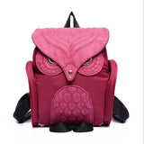 Owl Shape Embossed Shoulder Backpack Bags Satchel Travel Bag Womens' PU Backpack