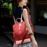 Oxford Backpack Women Large Capacity School Bag Travel Lady Pack