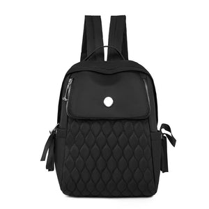 Oxford Backpack School Female Bags Solid Women Business Bags