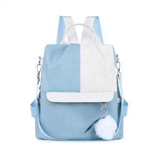 Oxford Waterproof Backpack for Women Splicing Female Shoulder Backpacks