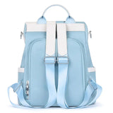Oxford Waterproof Backpack for Women Splicing Female Shoulder Backpacks
