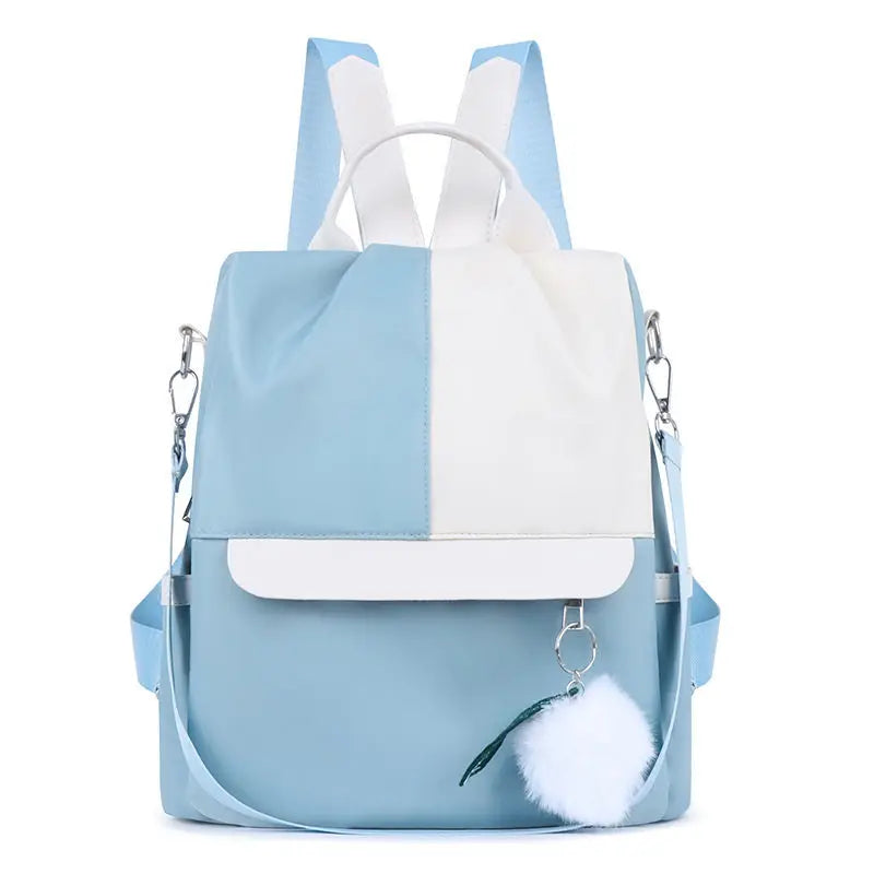 Oxford Waterproof Backpack for Women Splicing Female Shoulder Backpacks
