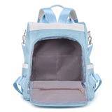 Oxford Waterproof Backpack for Women Splicing Female Shoulder Backpacks