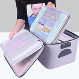 Oxford Briefcase Bag Men's Business Document Storage